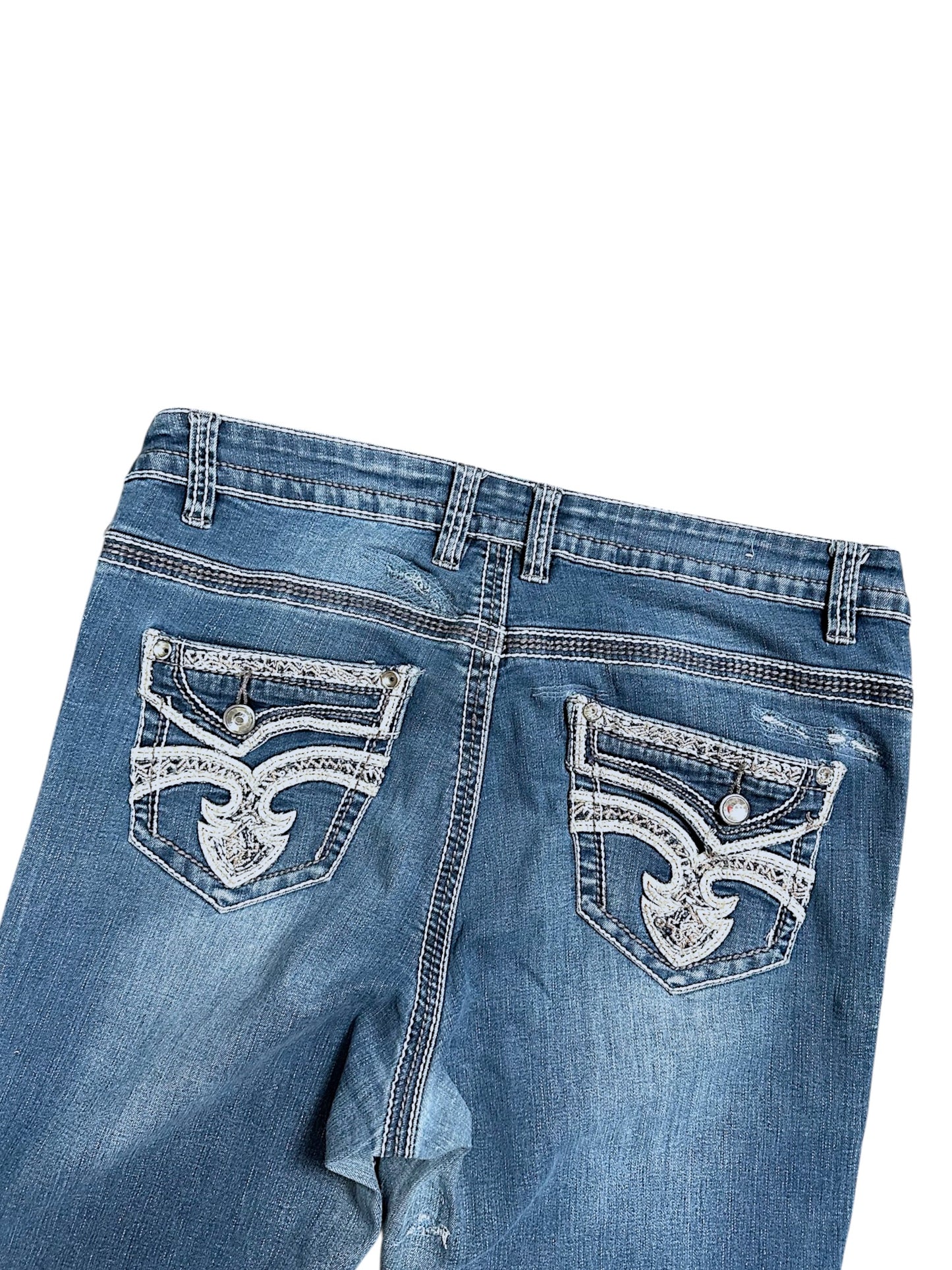 Vintage Y2K Low Waist Bootcut Damenjeans (M)