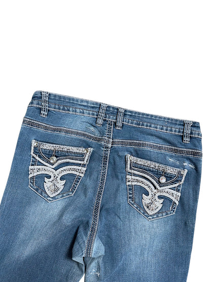 Vintage Y2K Low Waist Bootcut Damenjeans (M)