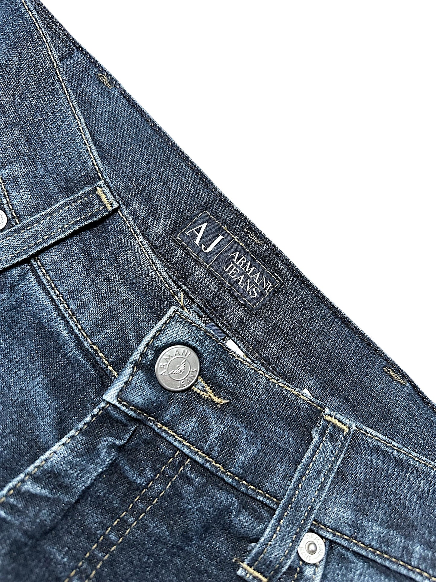 Vintage Armani Straight Leg Jeans (M)