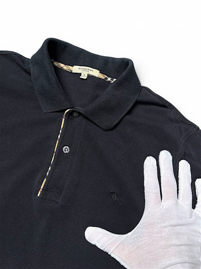 Vintage Burberry „Monogram“ Langarm Polo (L)