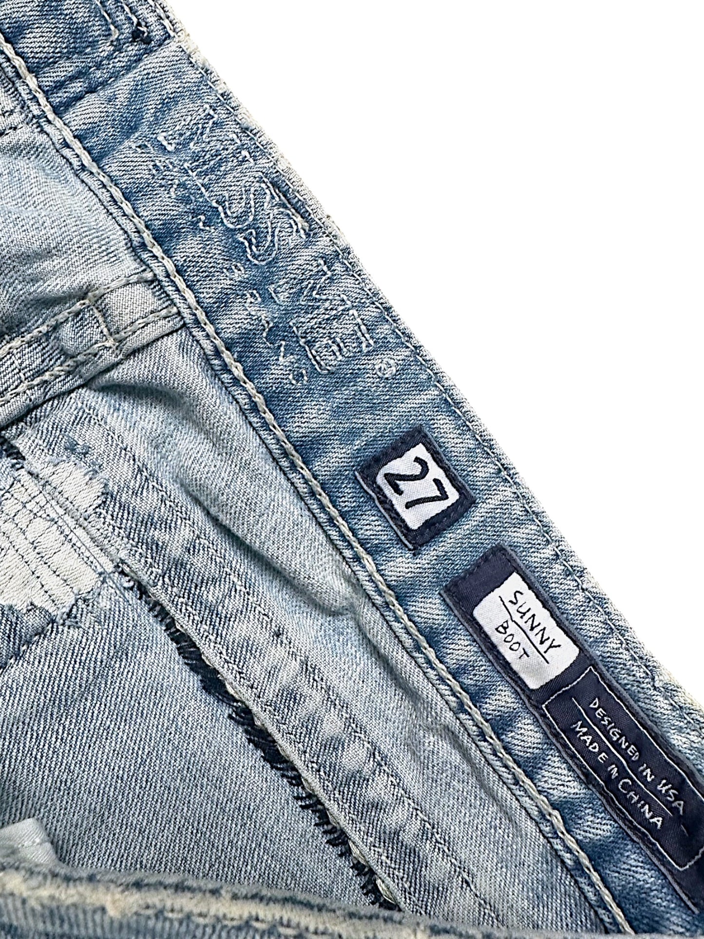 Vintage Miss Me Y2K Low Waist Bootcut / Flared Damenjeans (M)