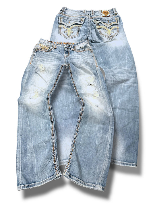 Vintage Rock Revival y2k Jeans (M)