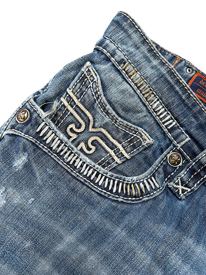 Vintage Rock Revival Y2K Baggy Jeans (XXL)
