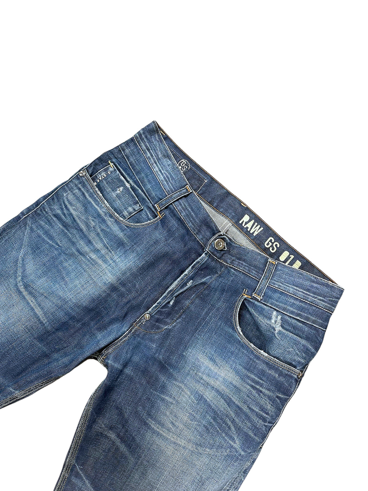 Vintage G-Star Y2K Straight Leg Jeans „GS01“ (L) – Detailaufnahme 2