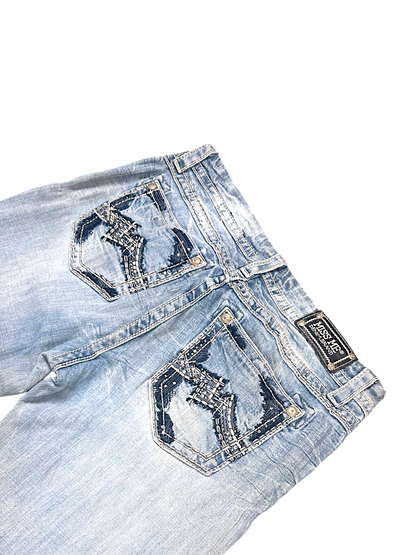 Vintage Miss Me Y2K Bootcut / Flared Damenjeans (XL)