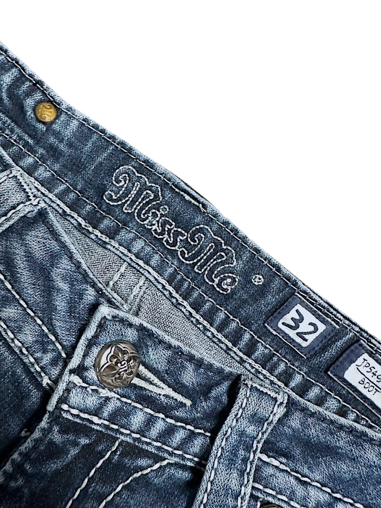 Vintage Miss Me Y2K Low Waist Bootcut / Flared Damenjeans (M)