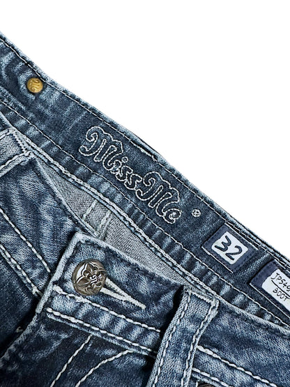 Vintage Miss Me Y2K Low Waist Bootcut / Flared Damenjeans (M)