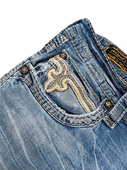 Vintage Rock Revival Y2K Straight Leg Jeans (M)