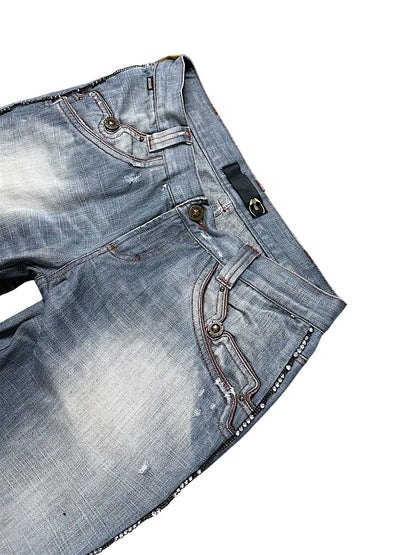 Vintage Just Cavalli Y2K Mid-Waist Bootcut Damenjeans (L)