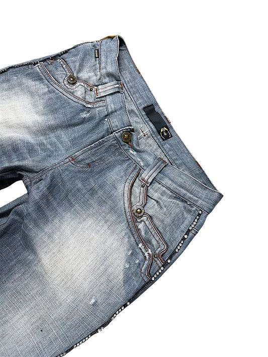 Vintage Just Cavalli Y2K Mid-Waist Bootcut Damenjeans (L)