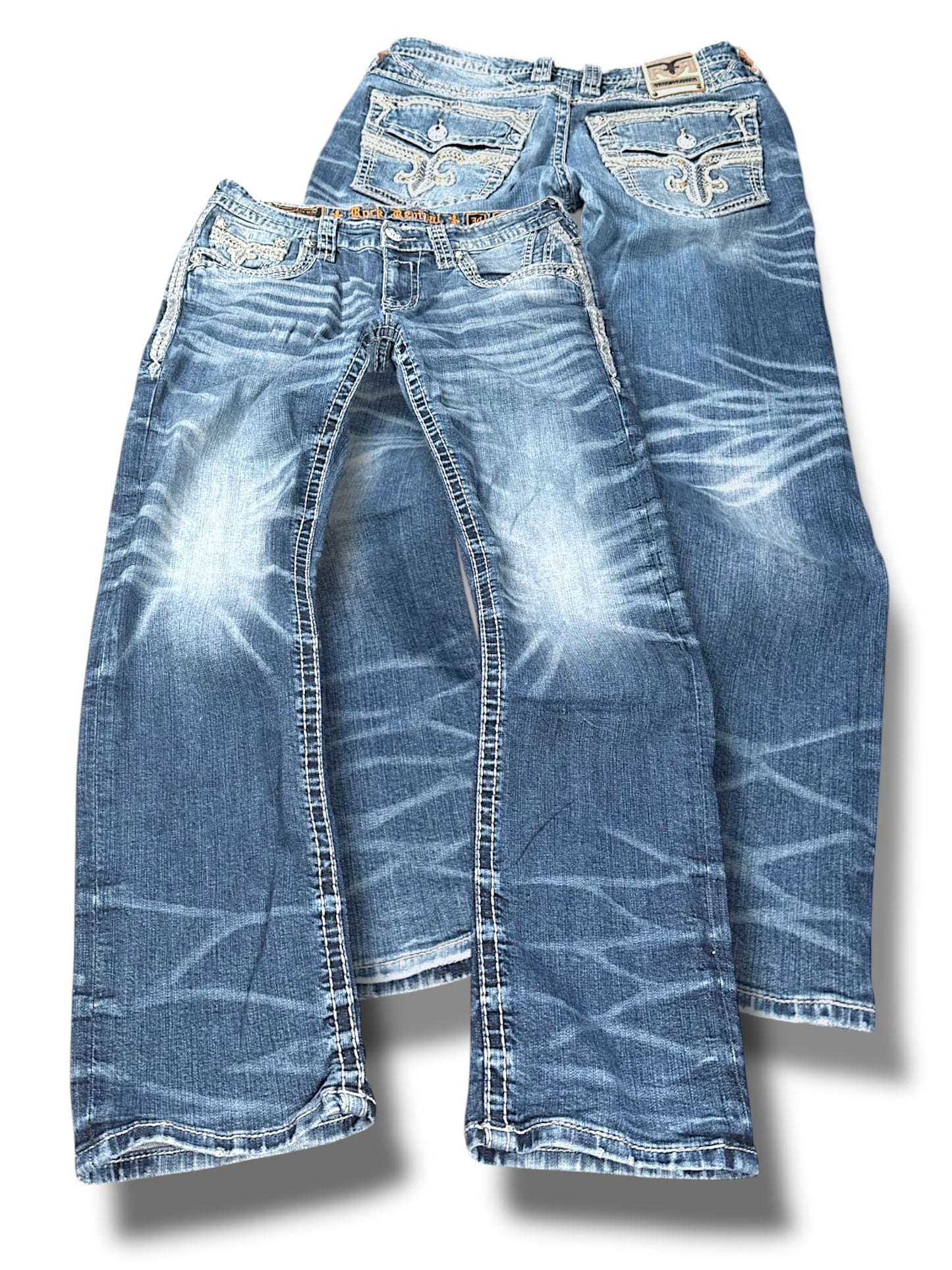 Vintage Rock Revival y2k Jeans (M)