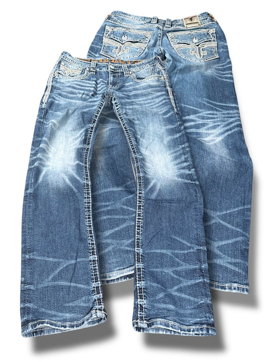 Vintage Rock Revival y2k Jeans (M)