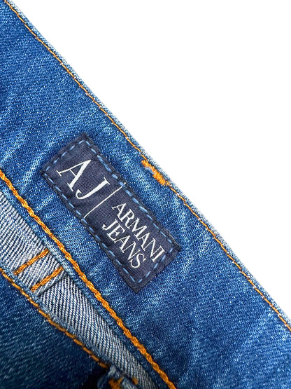 Vintage Armani Jeans Y2K Straight Leg Jeans (M) – Detailaufnahme 2