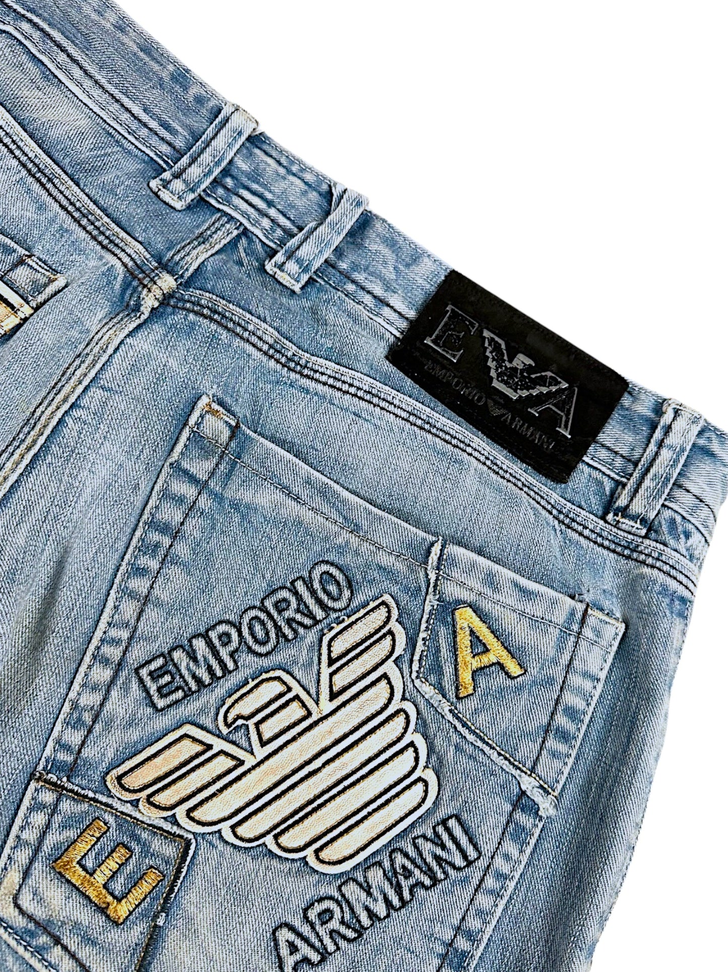 Vintage Armani Y2K Baggy Jeans (L)