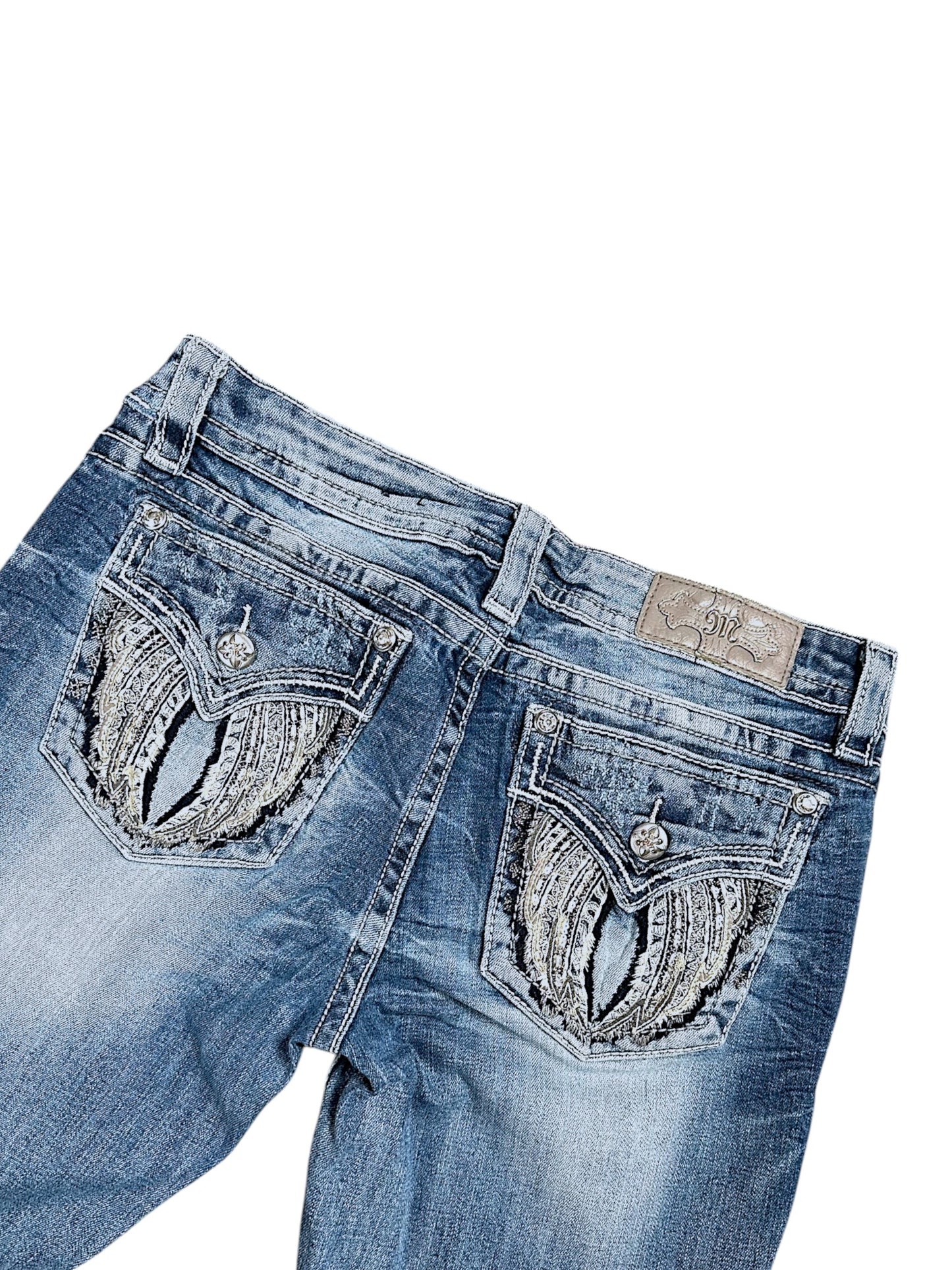 Vintage Miss Me Low Waist Bootcut Damenjeans (M)