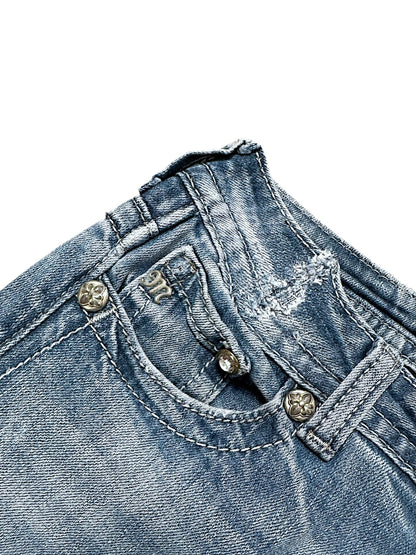 Vintage Miss Me Y2K Low Waist Bootcut / Flared Damenjeans (S)