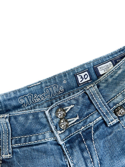 Vintage Miss Me Y2K Low Waist Bootcut / Flared Damenjeans (M)