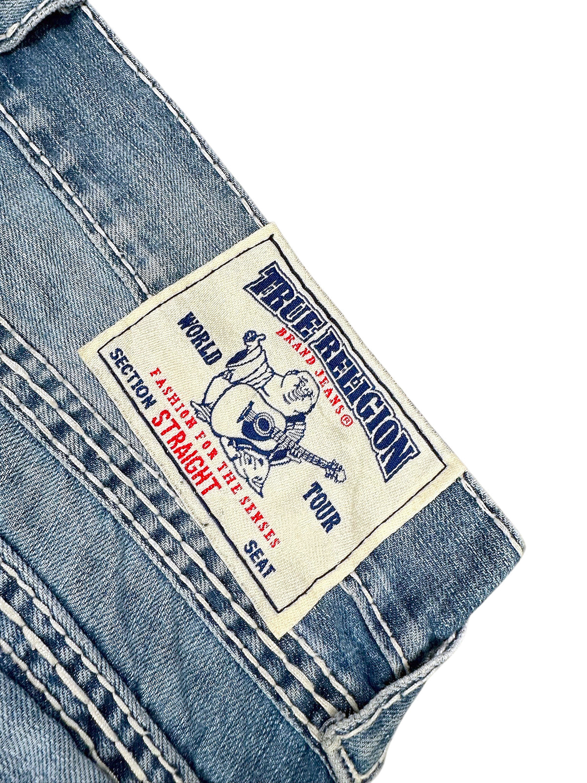 Vintage True Religion Y2K Baggy Jeans (L) – Detailaufnahme 5