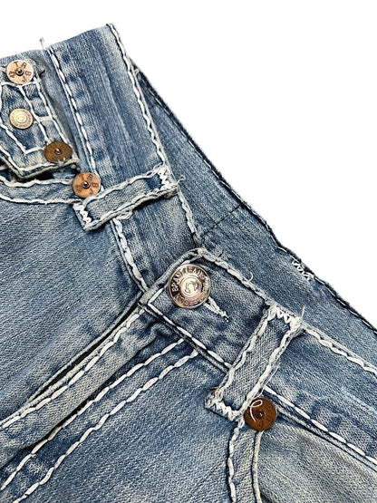 Vintage True Religion Y2K Low Waist Bootcut Damenjeans (S)
