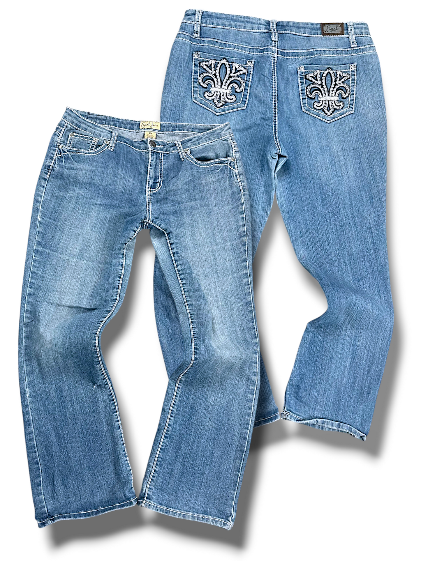 Vintage Earl Jean Y2K Straight Leg Jeans (S)
