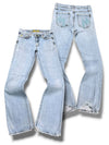 Vintage Miss Me Y2K Low Waist Bootcut Damenjeans (L)