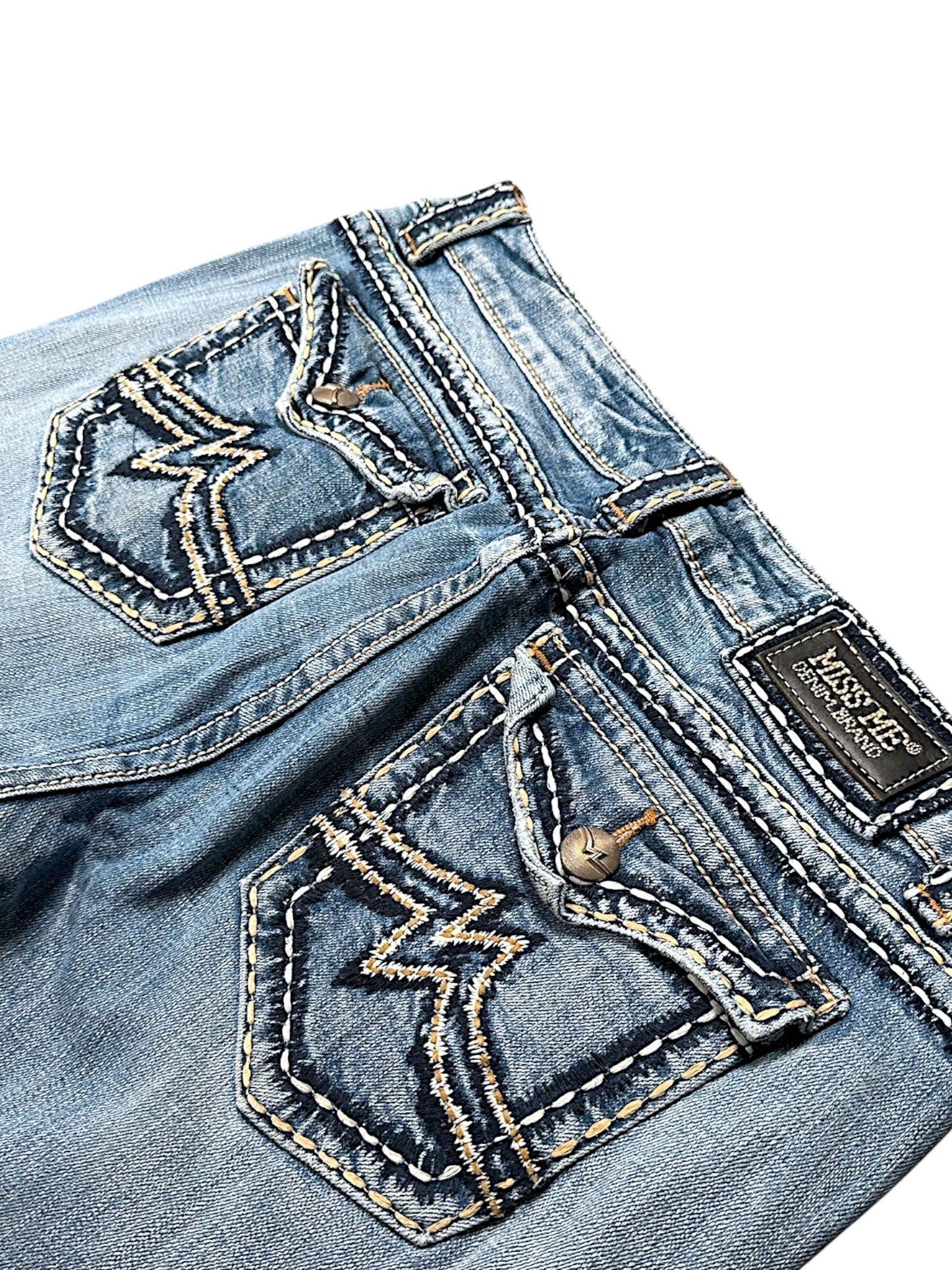 Vintage Miss Me Y2K Low Waist Bootcut / Flared Damenjeans (L)