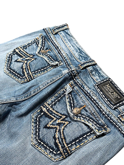 Vintage Miss Me Y2K Low Waist Bootcut / Flared Damenjeans (L)