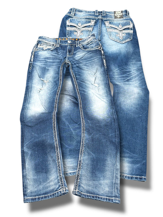 Vintage Rock Revival y2k Jeans (L)