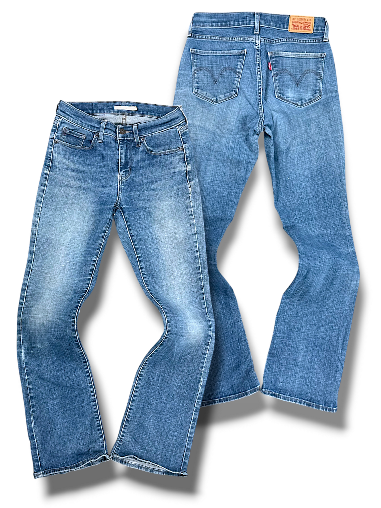 Vintage Levi’s Bootcut / Flared Damenjeans „CURVY BOOTCUT“ (M)