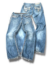 Vintage Rock Revival Y2K Low Waist Bootcut / Flared Damenjeans (S)