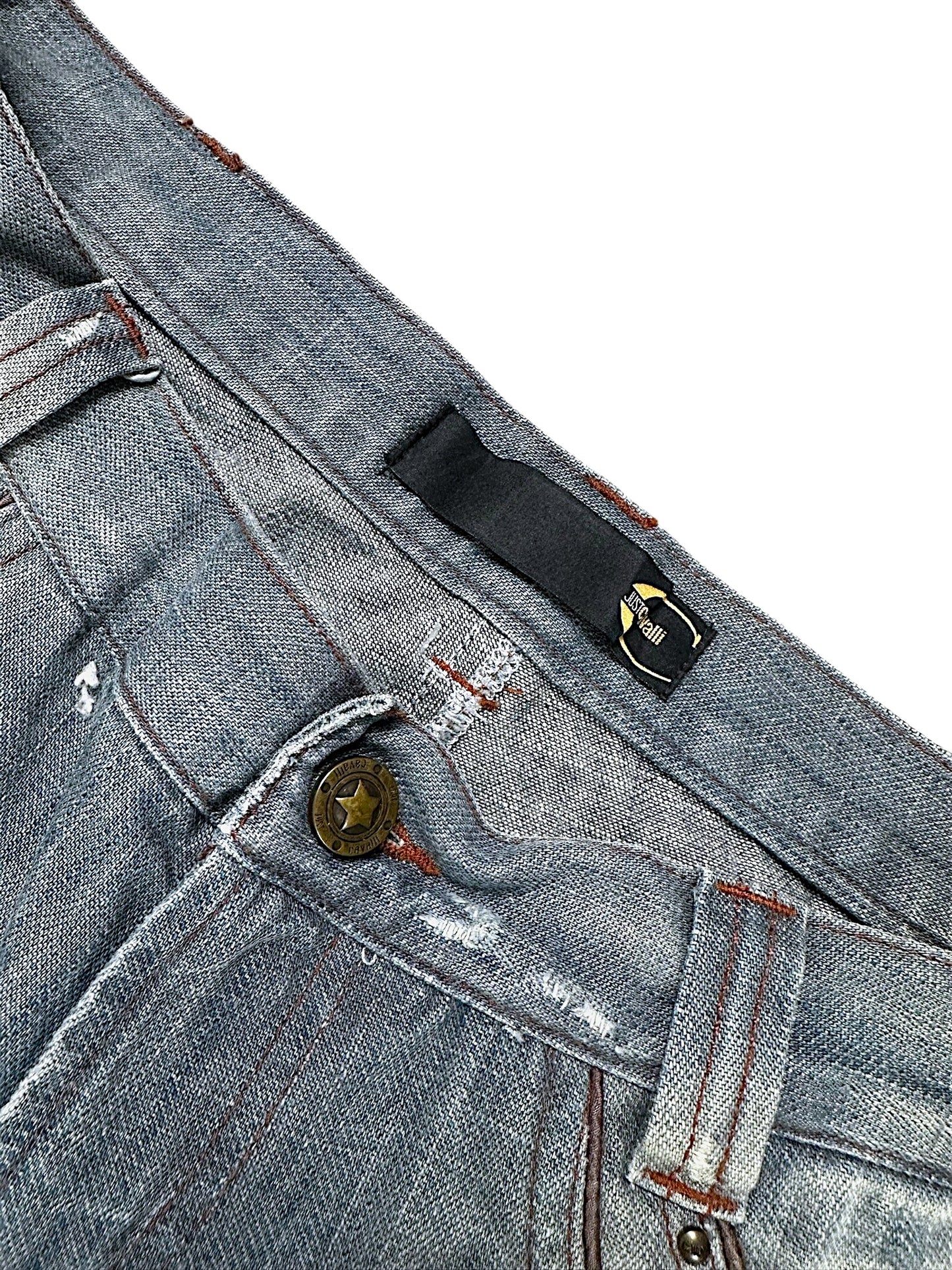 Vintage Just Cavalli Y2K Mid-Waist Bootcut Damenjeans (L)