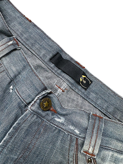 Vintage Just Cavalli Y2K Mid-Waist Bootcut Damenjeans (L)