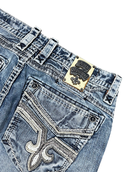 Vintage Rock Revival Y2K Straight Leg Jeans (M)