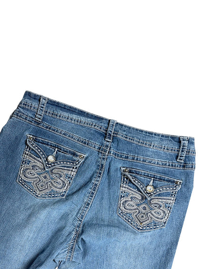 Vintage Y2K Low Waist Bootcut / Flared Damenjeans (M)