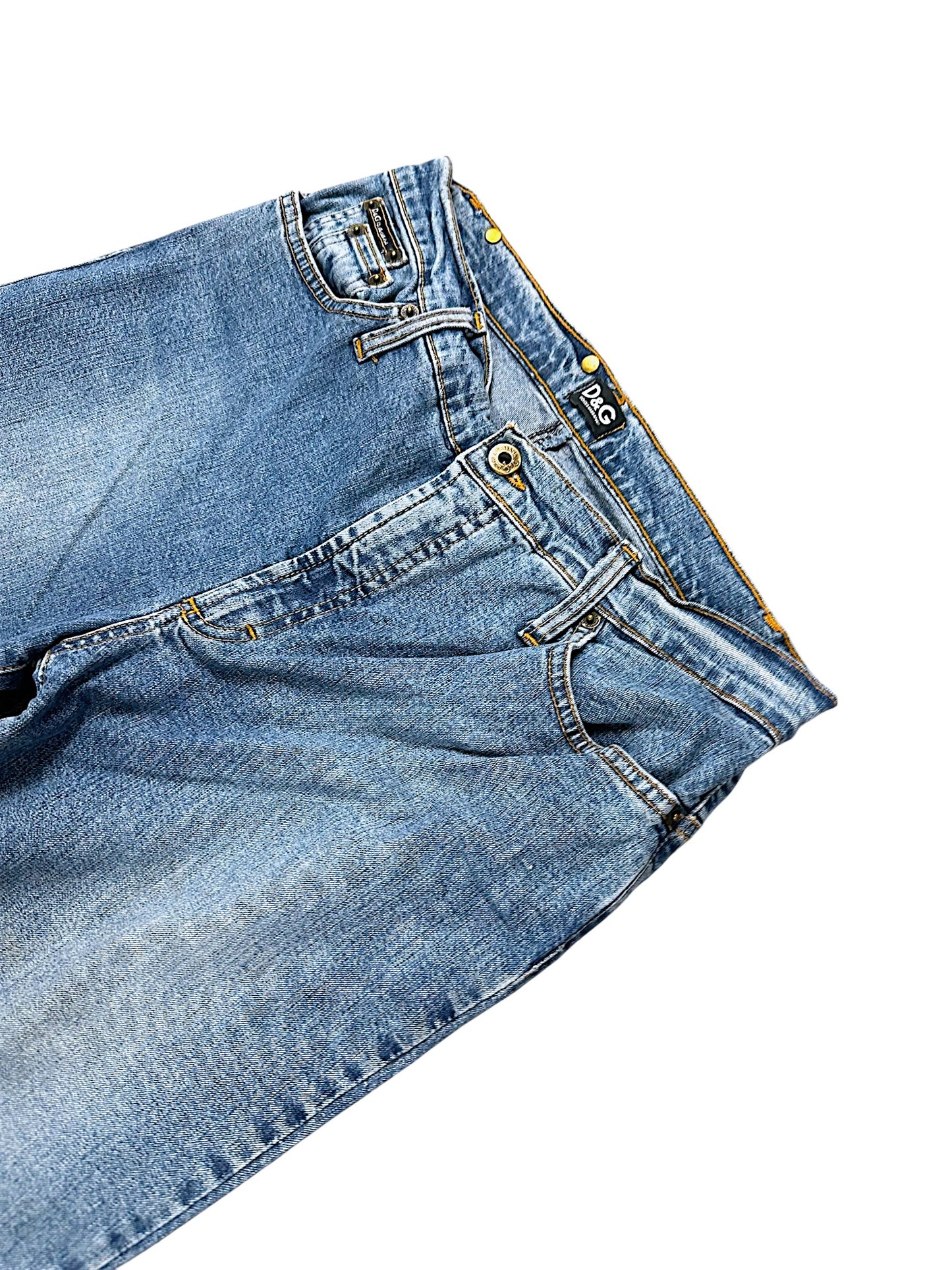 Vintage Dolce & Gabbana Y2K Flared Damenjeans (XXL)