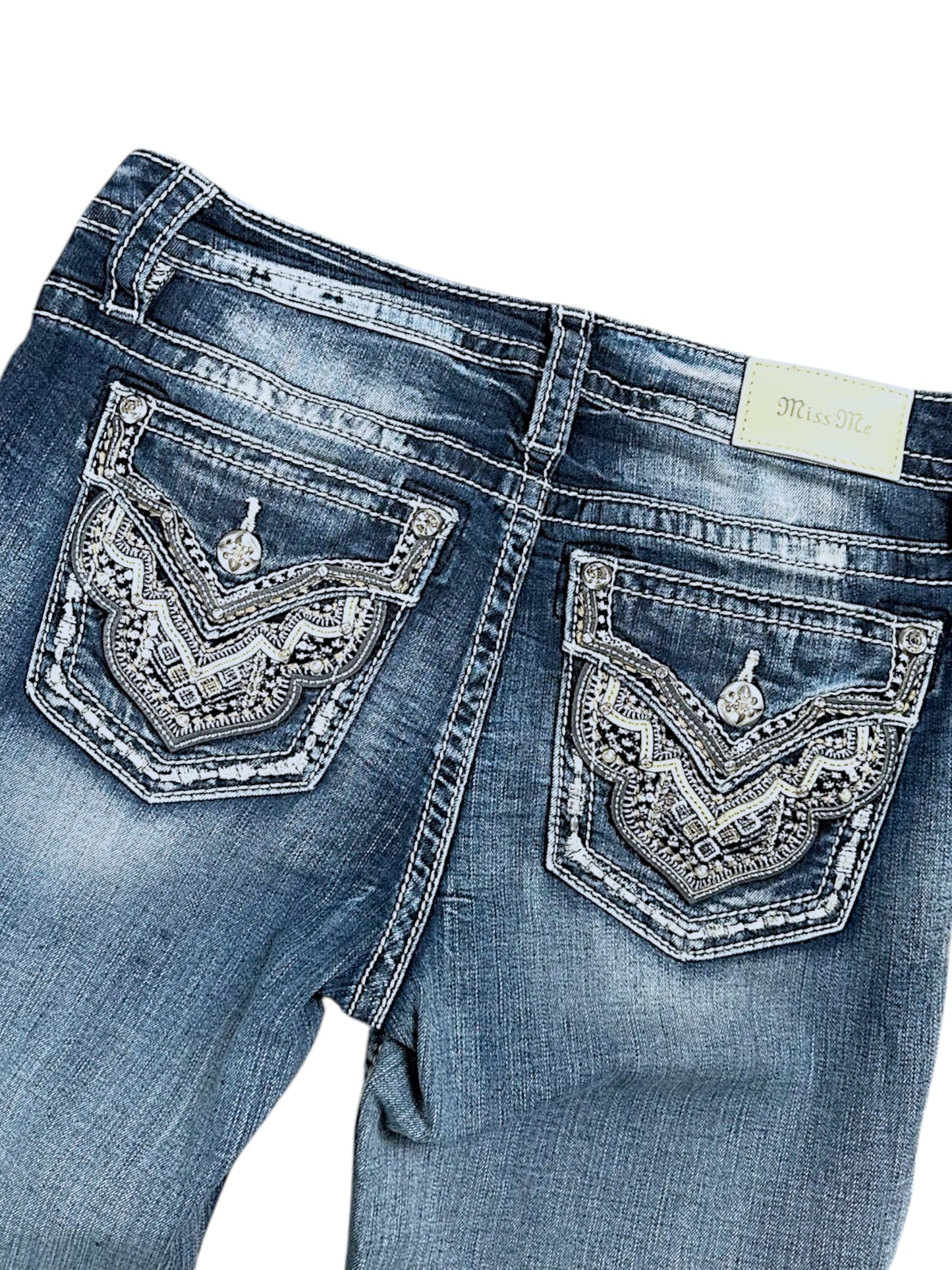 Vintage Miss Me y2k low waist Bootcut Damenjeans (M)