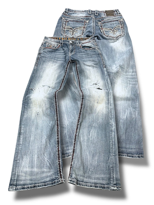 Vintage Rock Revival y2k Bootcut Jeans (L)