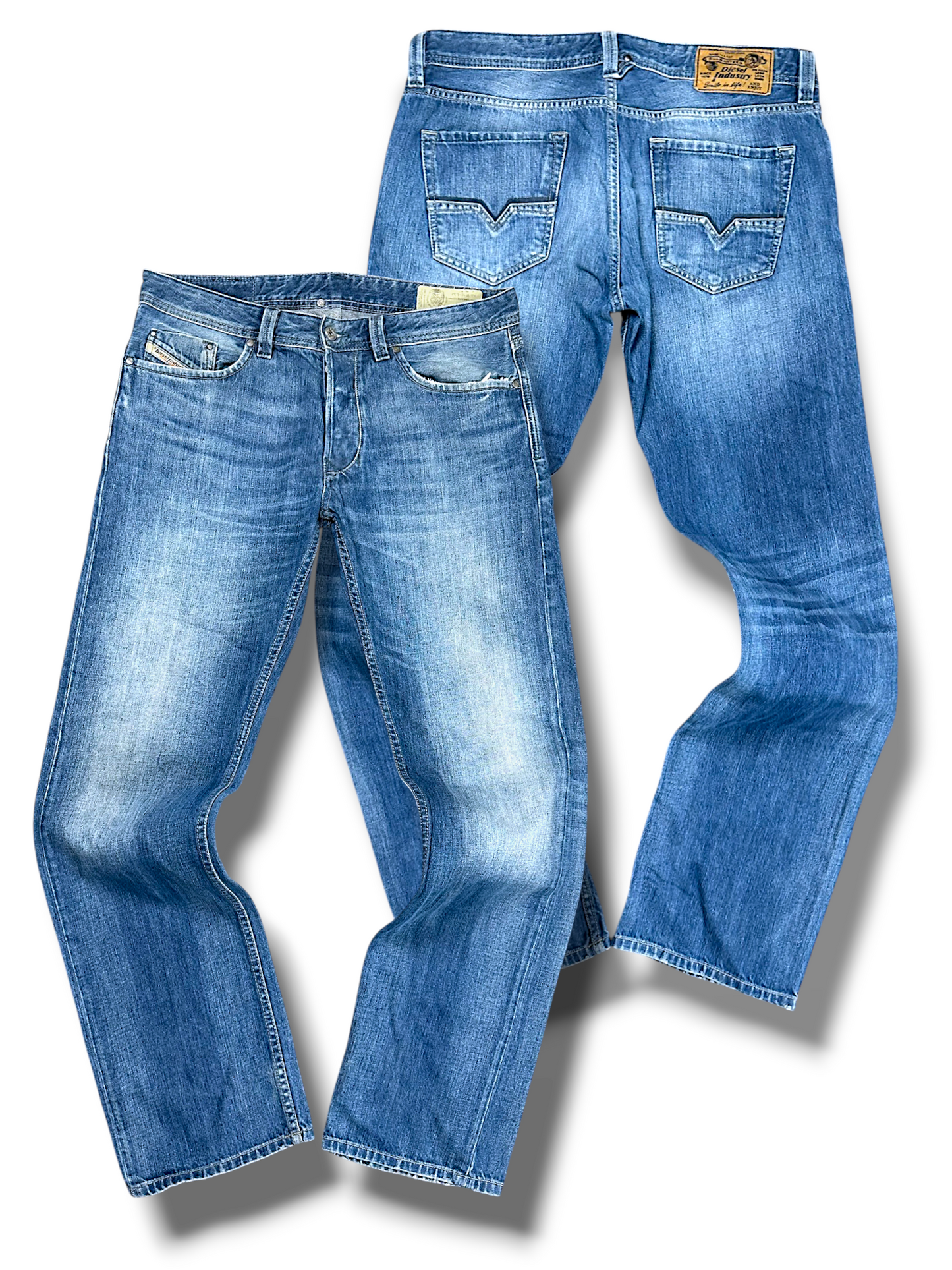Vintage Diesel Y2K Straight Leg Jeans „LARKEE“ (L)