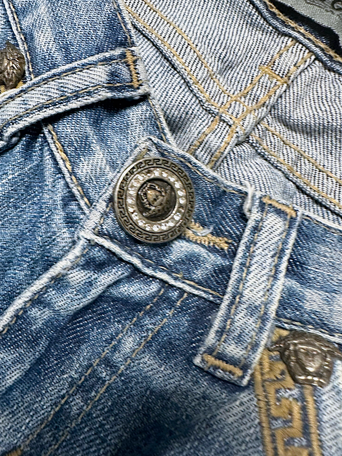 Vintage Versace Y2K Flared Jeans (S)