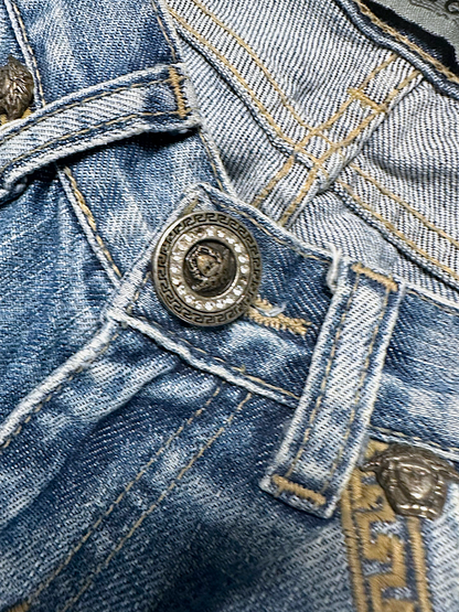 Vintage Versace Y2K Flared Jeans (S)