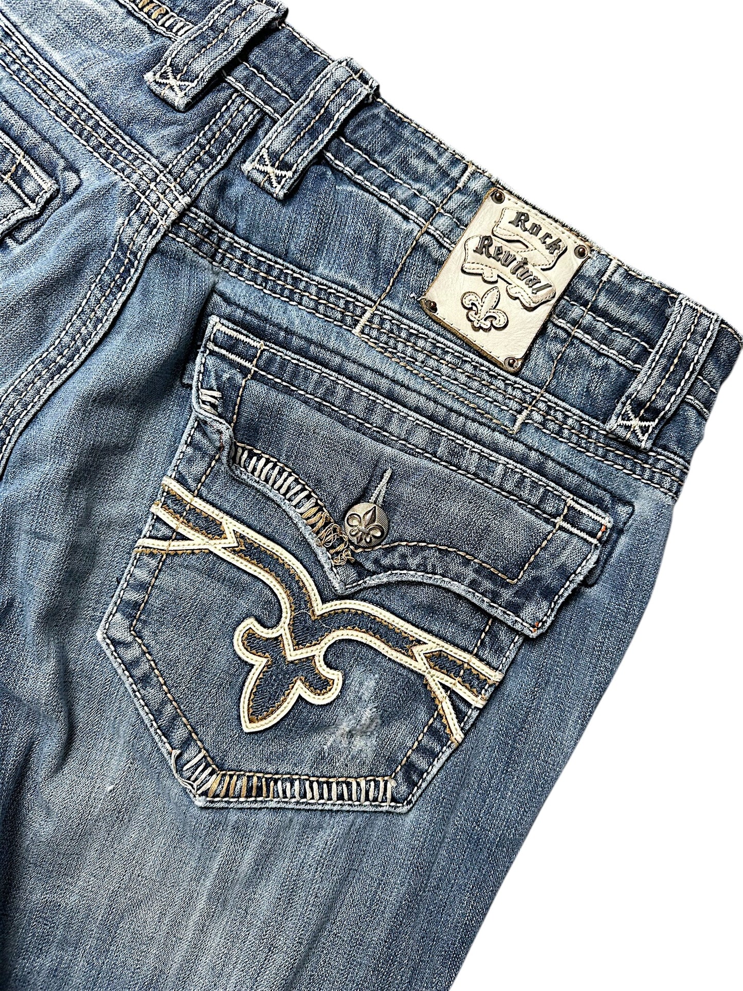 Vintage Rock Revival Y2K Baggy Jeans (XXL)