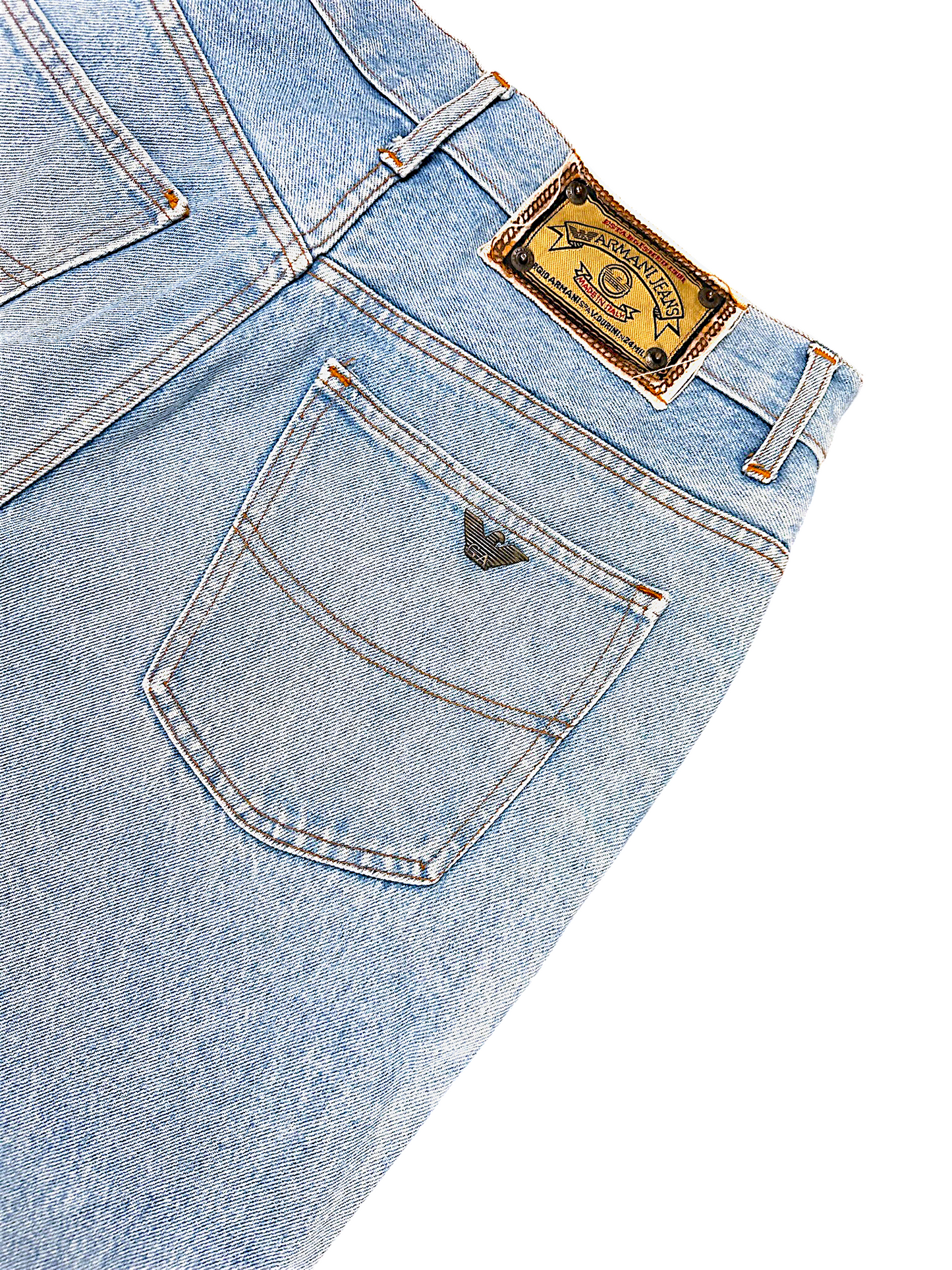 Vintage Armani Straight Leg Jeans (L)