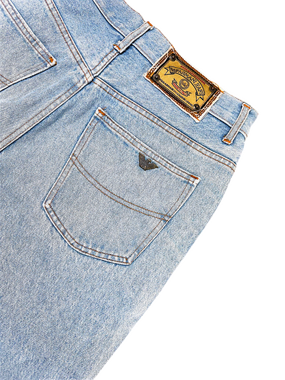Vintage Armani Straight Leg Jeans (L)