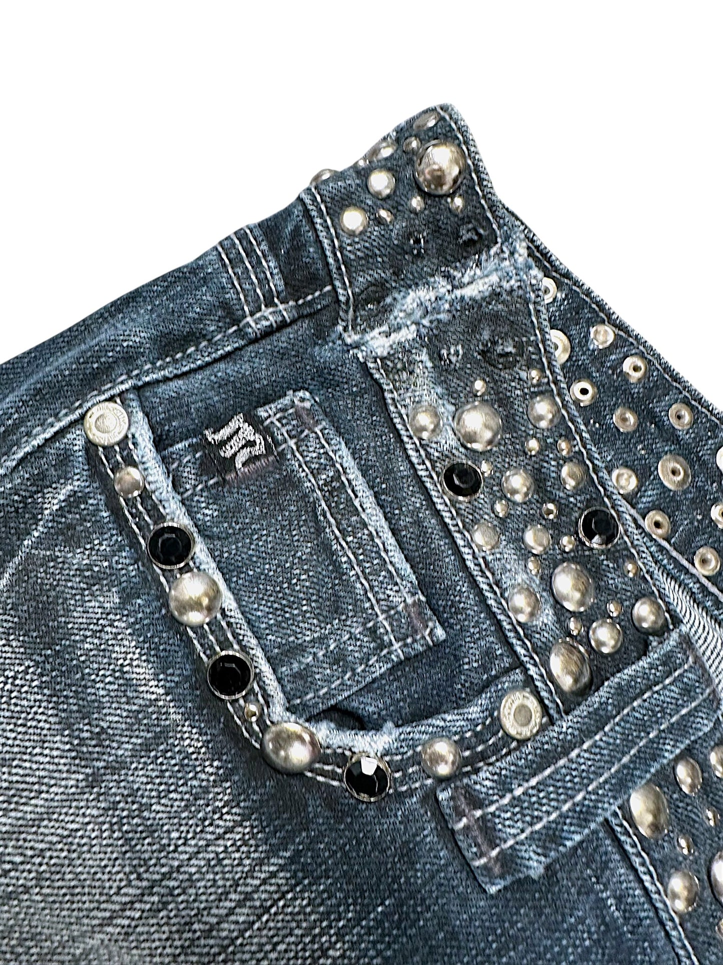 Vintage Miss Me Y2K Low Waist Bootcut / Flared Damenjeans (M)