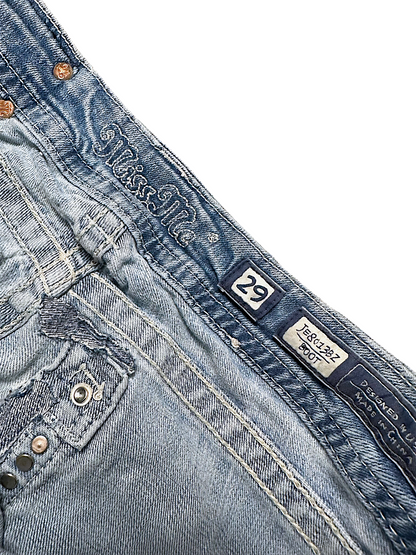 Vintage Miss Me Y2K Low Waist Bootcut / Flared Damenjeans (XL)