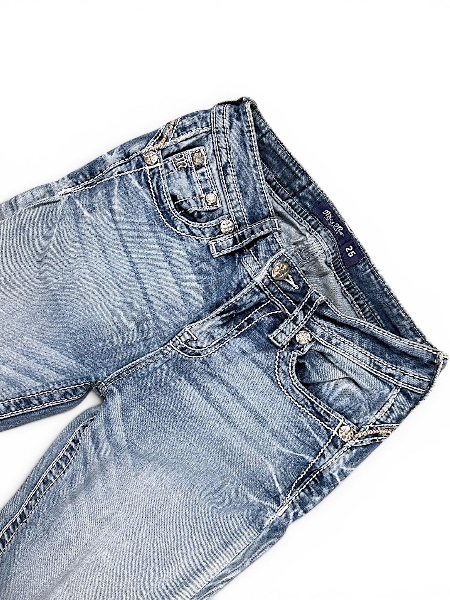 Vintage Miss Me Y2K Bootcut Damenjeans (M)