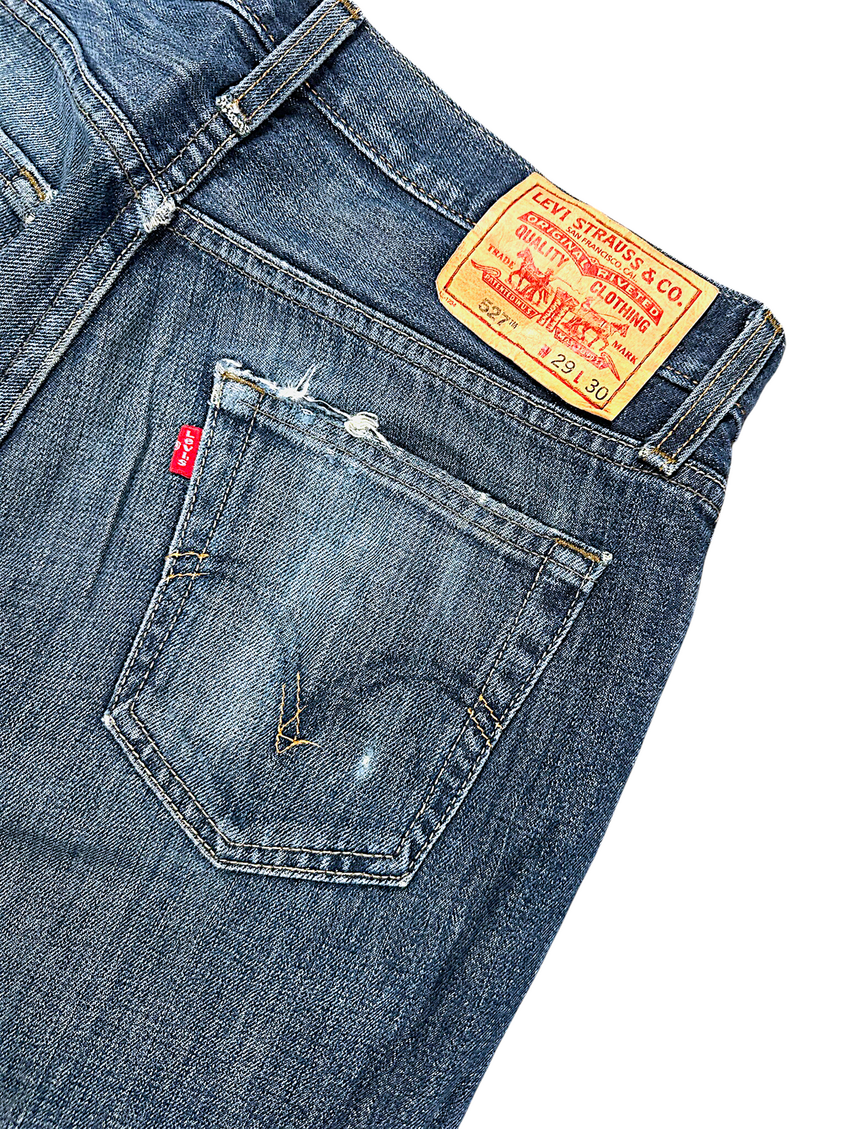 Vintage Levi’s Bootcut / Flared Damenjeans „527 LOW BOOT CUT“ (M)