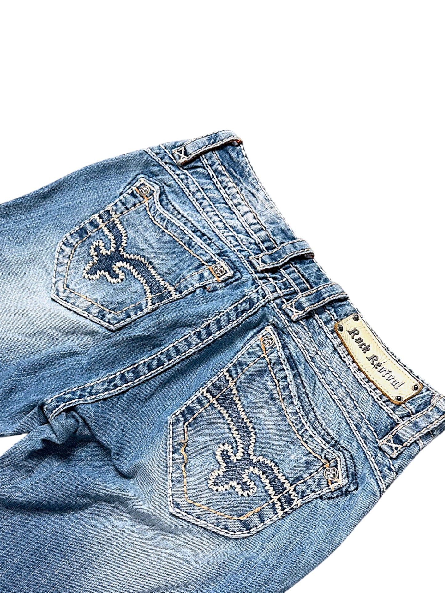 Vintage Rock Revival Y2K Straight Leg Jeans (S)