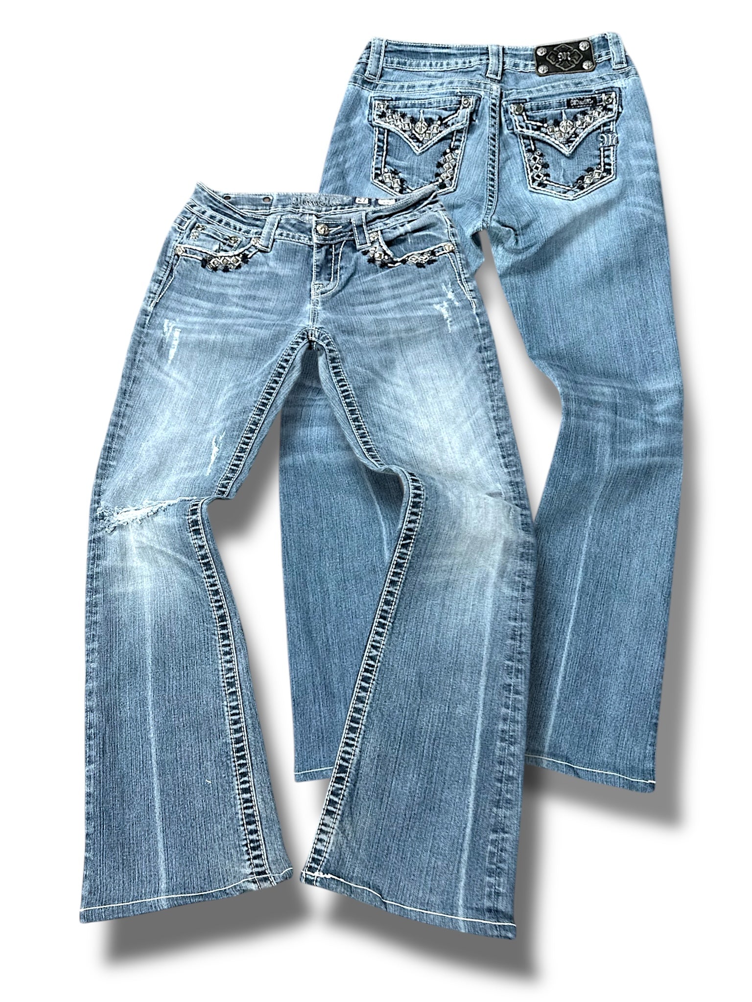 Vintage Miss Me Y2K Bootcut / Flared Damenjeans (S)