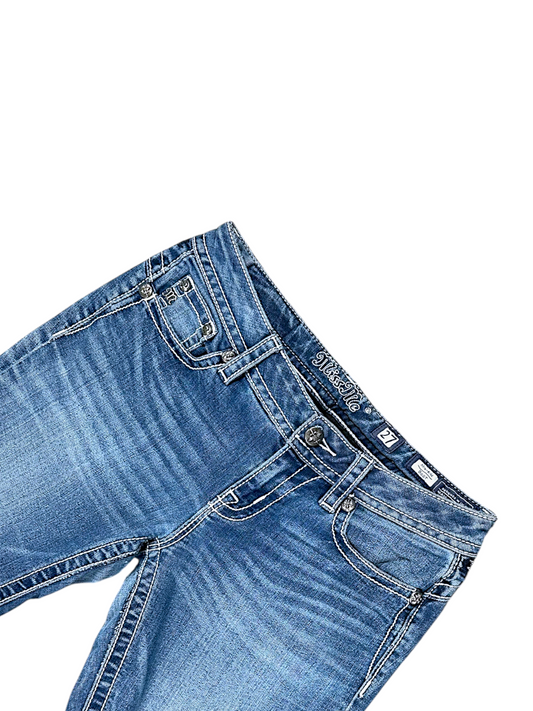 Vintage Miss Me Y2K Low Waist Bootcut / Flared Damenjeans (S)